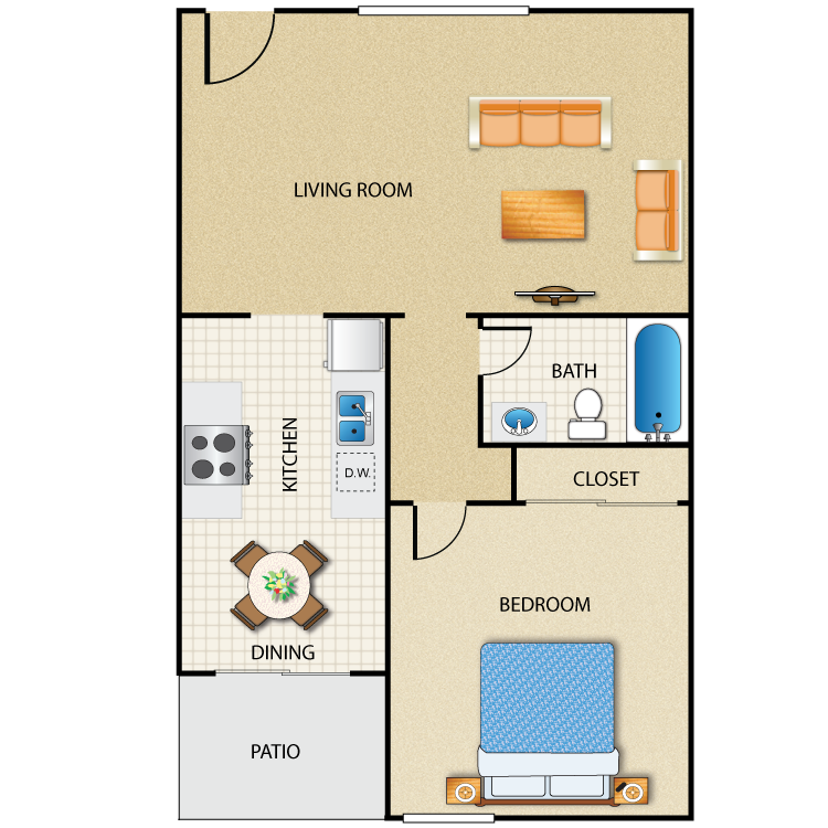 Floor plan image of 1A