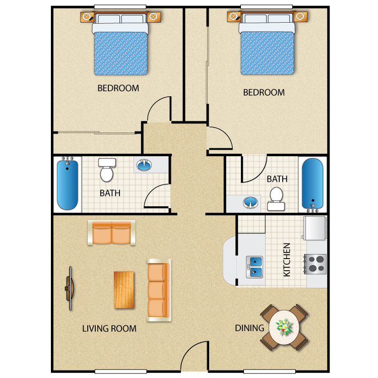 Floor plan image of 2A