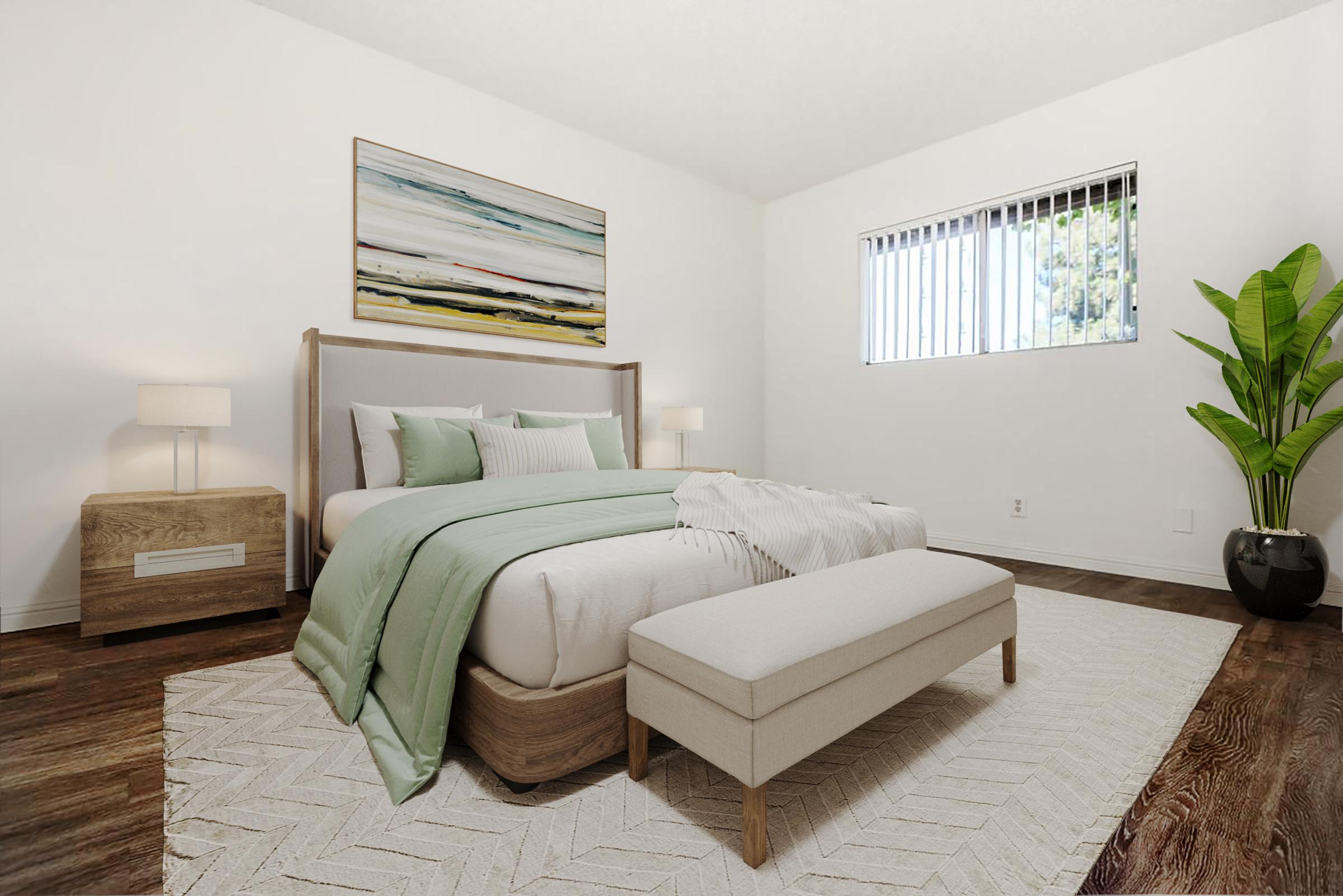 * Photos have been virtually staged for illustrative purposes. The furnishings, décor, and certain visual elements shown may not be present in the actual apartment.