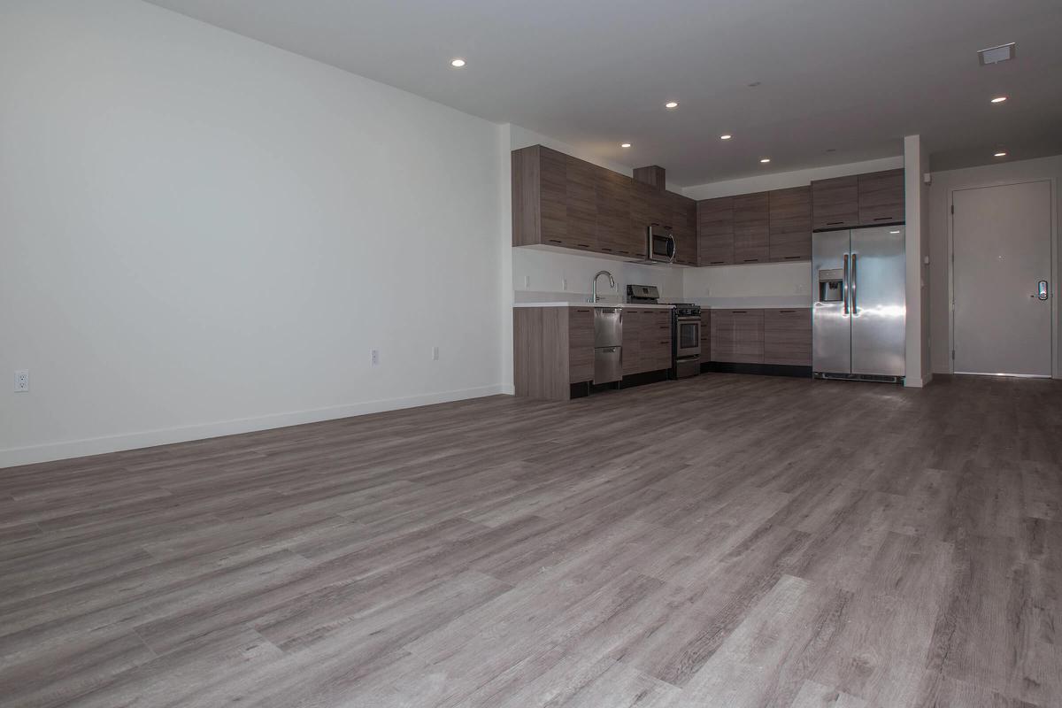 a room with a wood floor