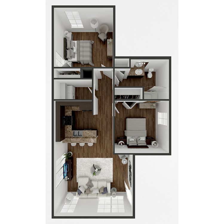 Floor plan image of B