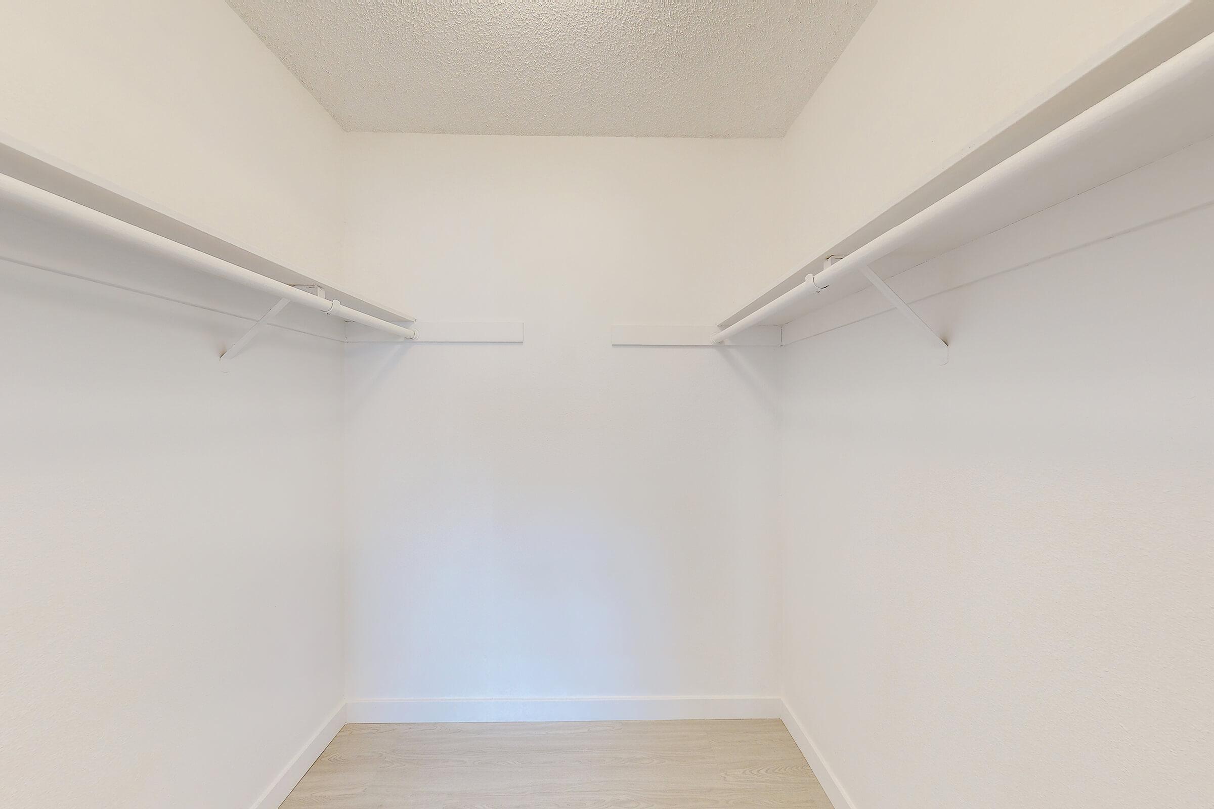 WALK-IN CLOSET IN SELECT HOMES