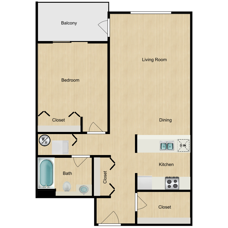 Floor plan image of A