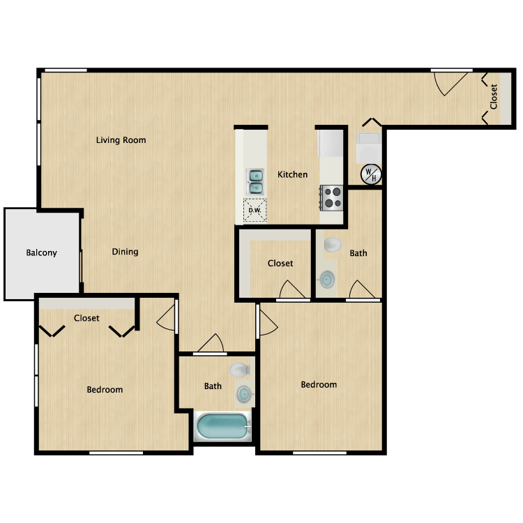 Floor plan image of B