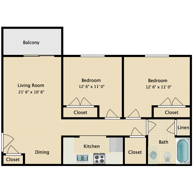 Floor plan image of The Birch