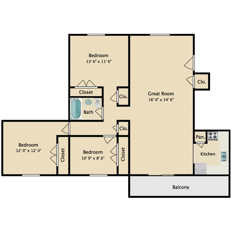 Floor plan image of The Dogwood