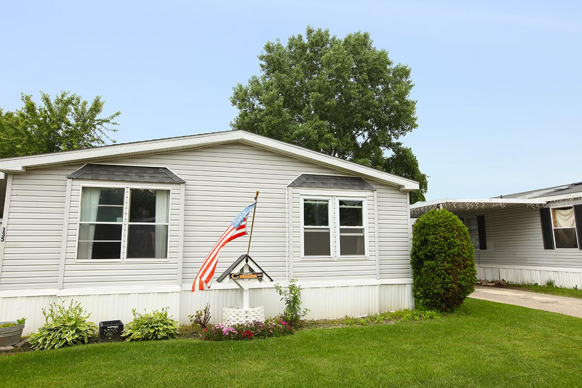 a large lawn in front of a house