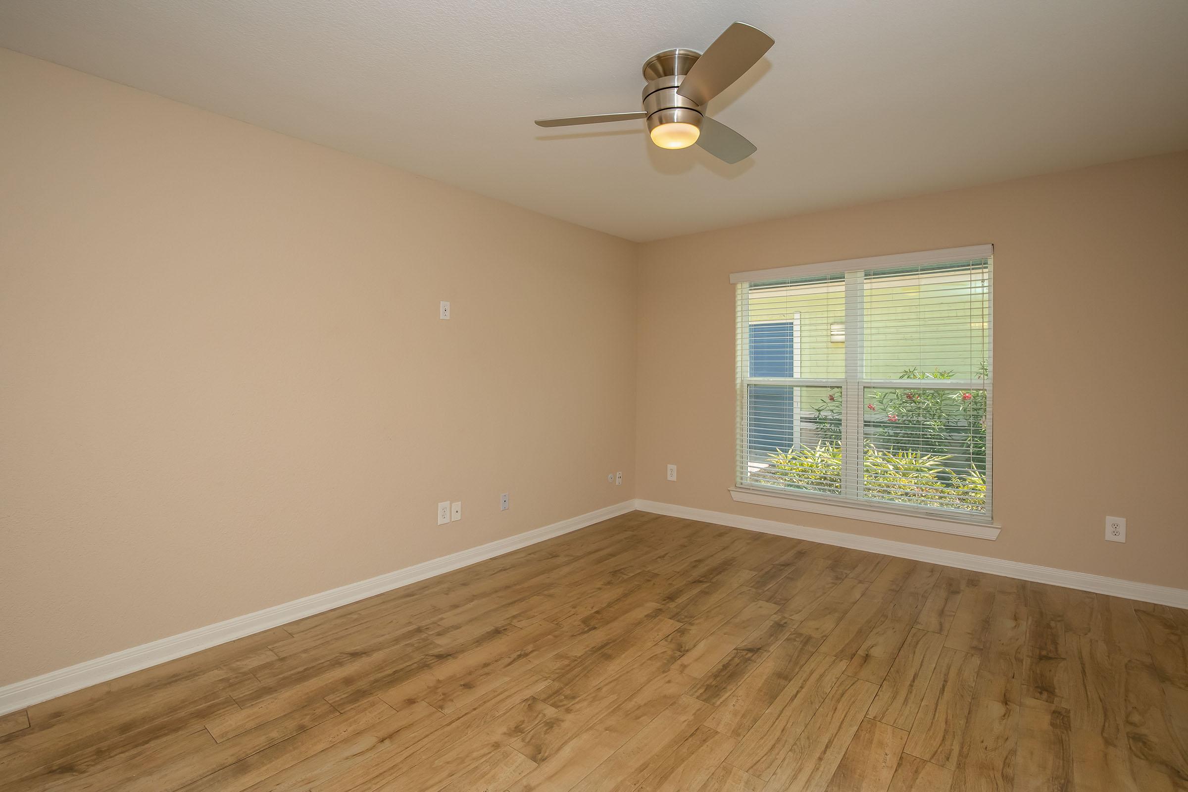 a room with a wooden floor