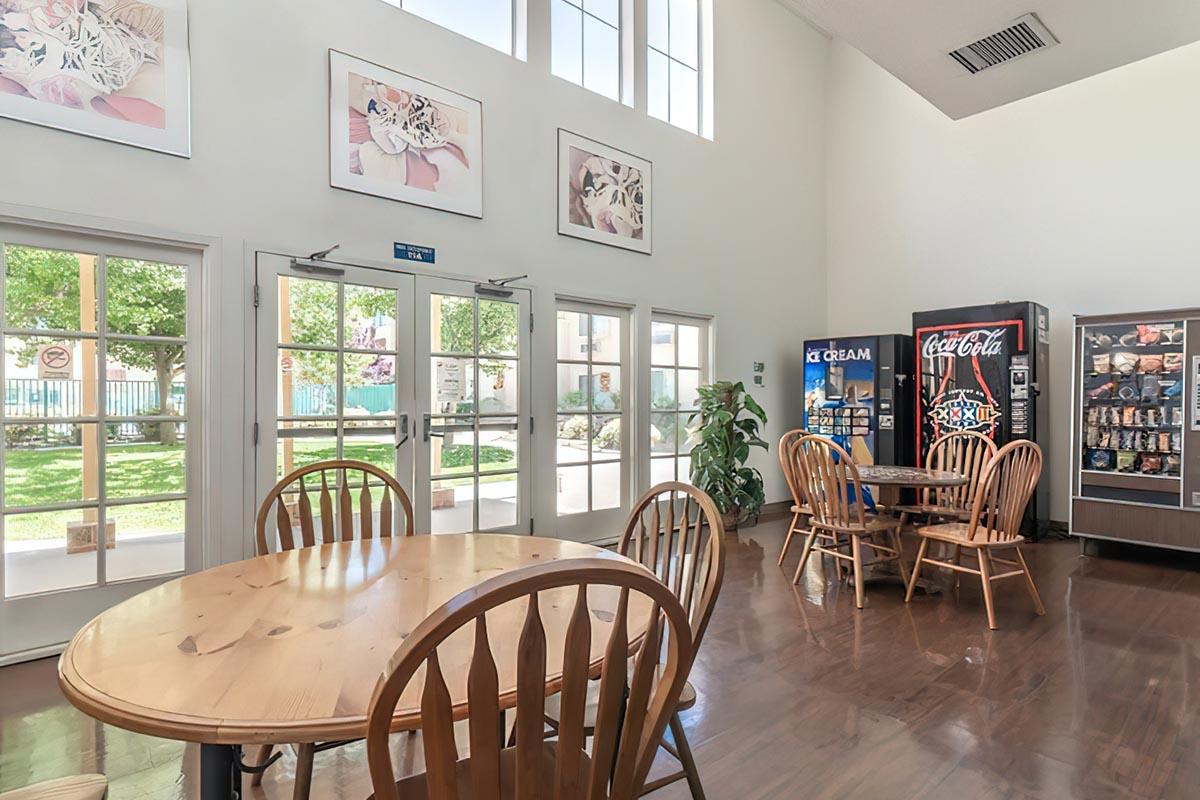 a dining room table