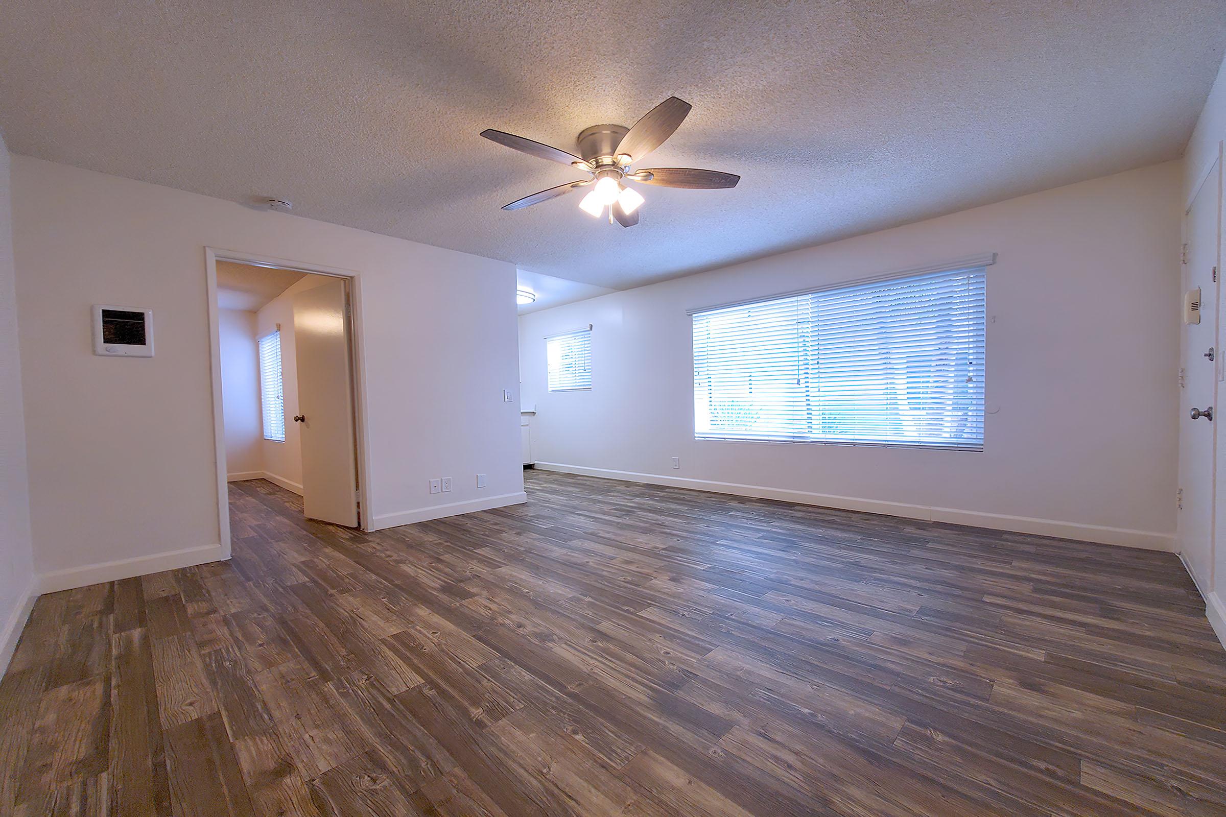 a room with a wooden floor