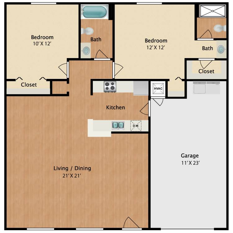 Floor plan image of The Montgomery