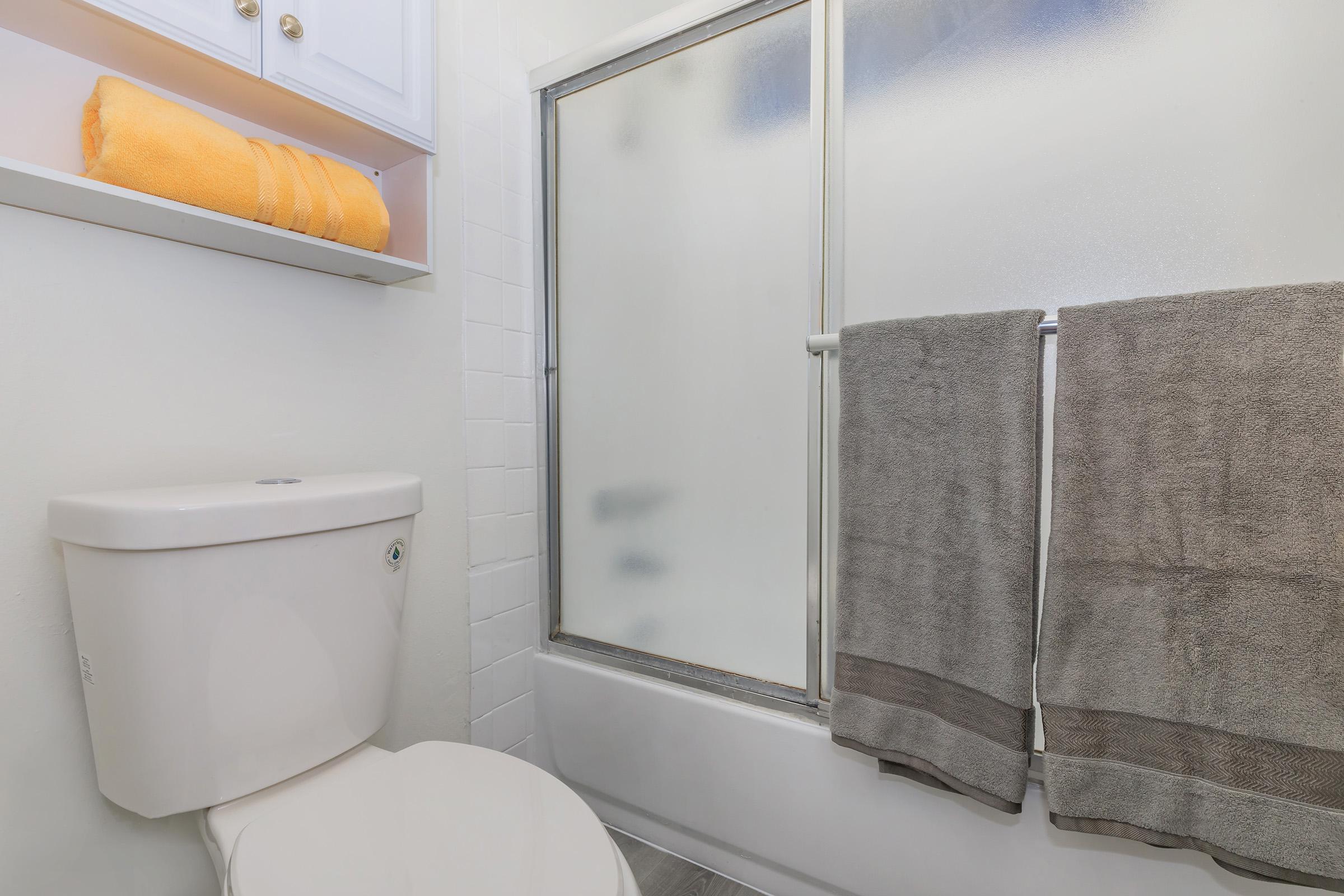 a shower that has a sink and a mirror