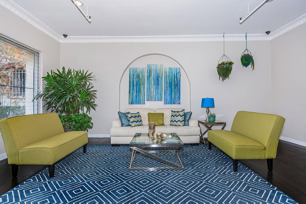 Relax in our renovated lobby at Ancelle in Los Angeles, CA