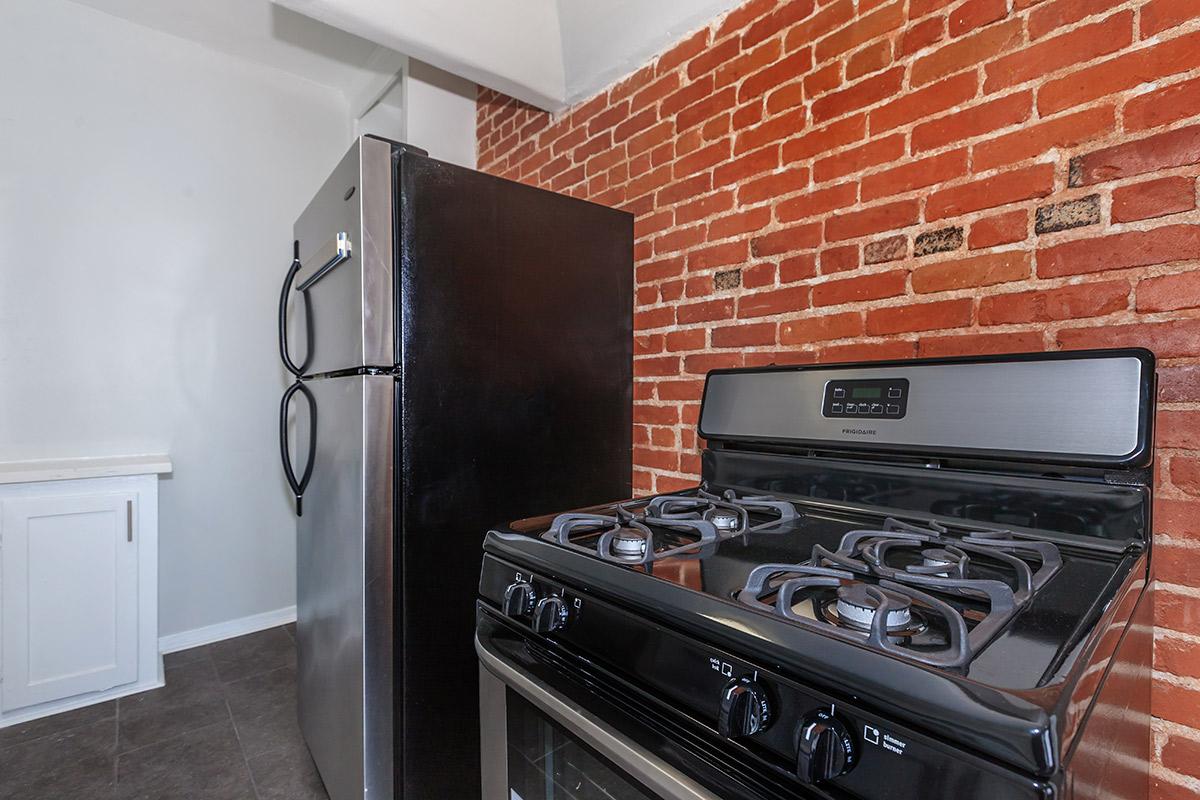 Stainless steel appliances at Ancelle