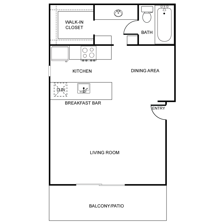 Floor plan image of Studio
