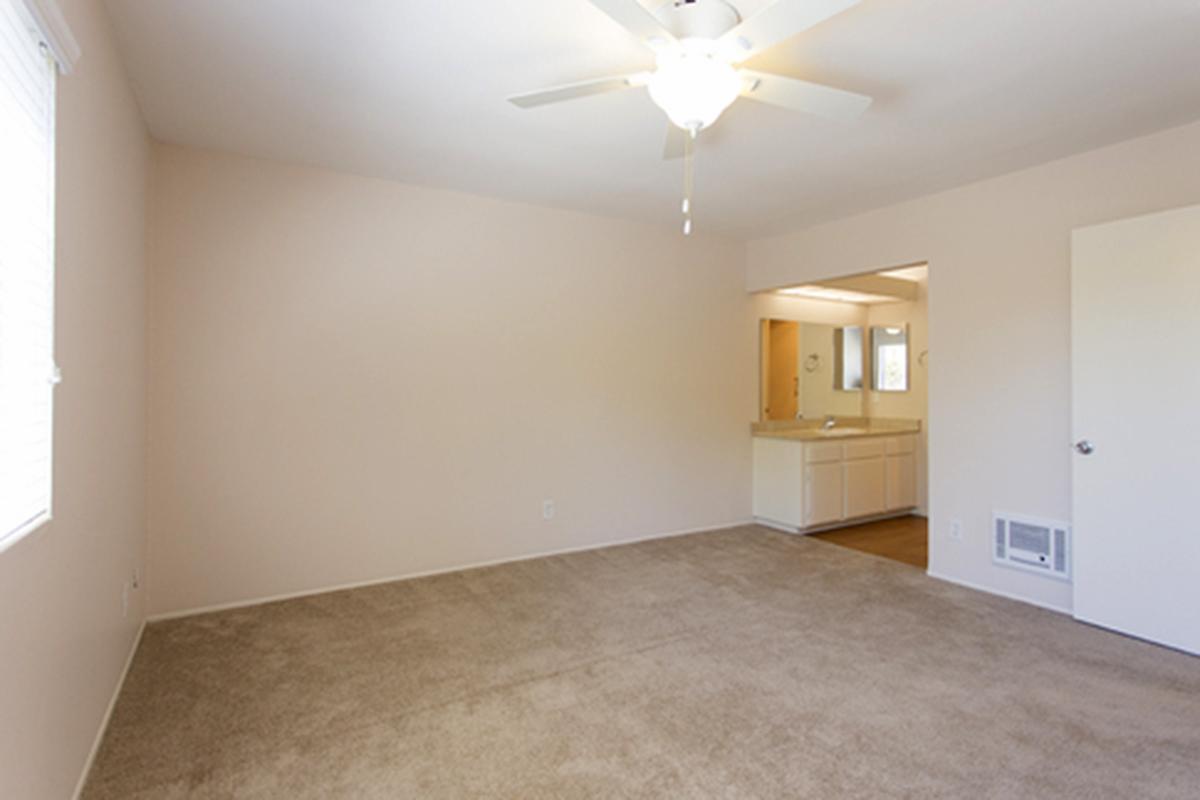 a room with a wood floor