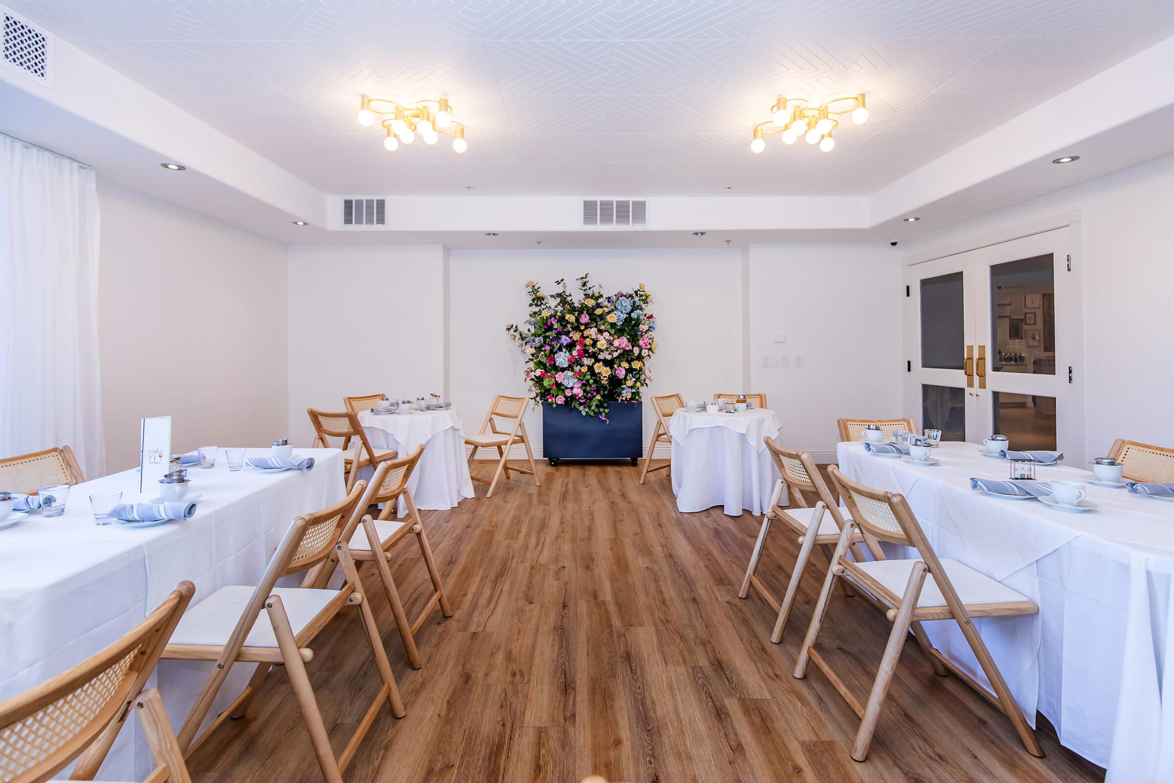 a dining room table