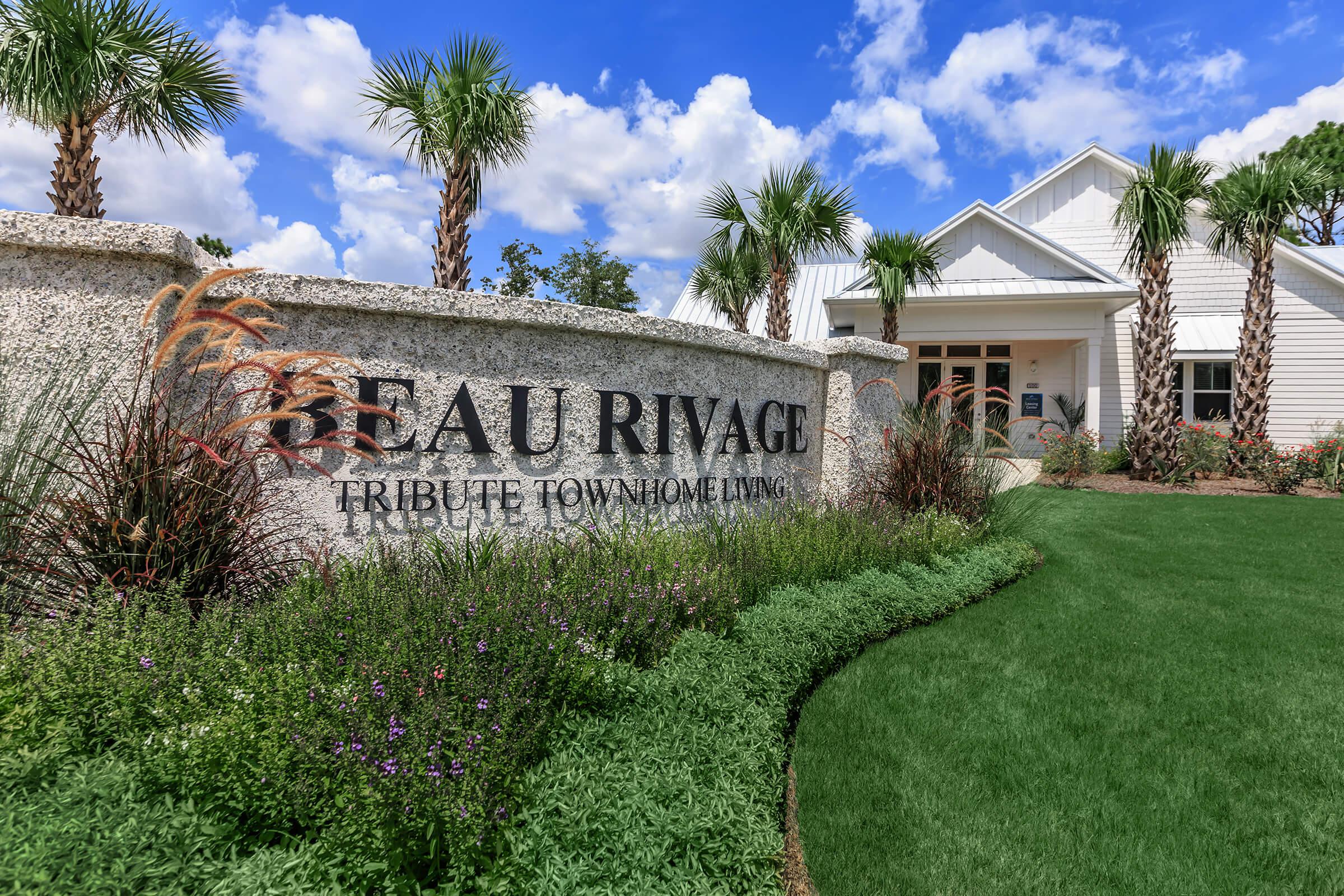 The entrance to your new home at The Townhomes at Beau Rivage in Wilmington, North Carolina.