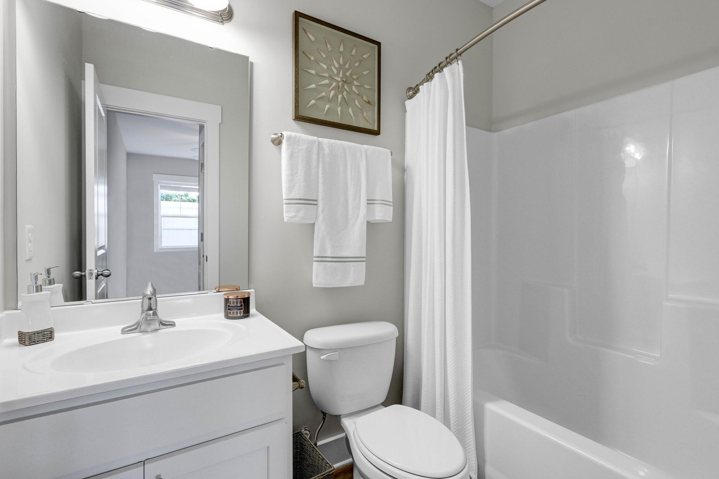 Modern bathrooms at The Townhomes at Beau Rivage in Wilmington, NC.
