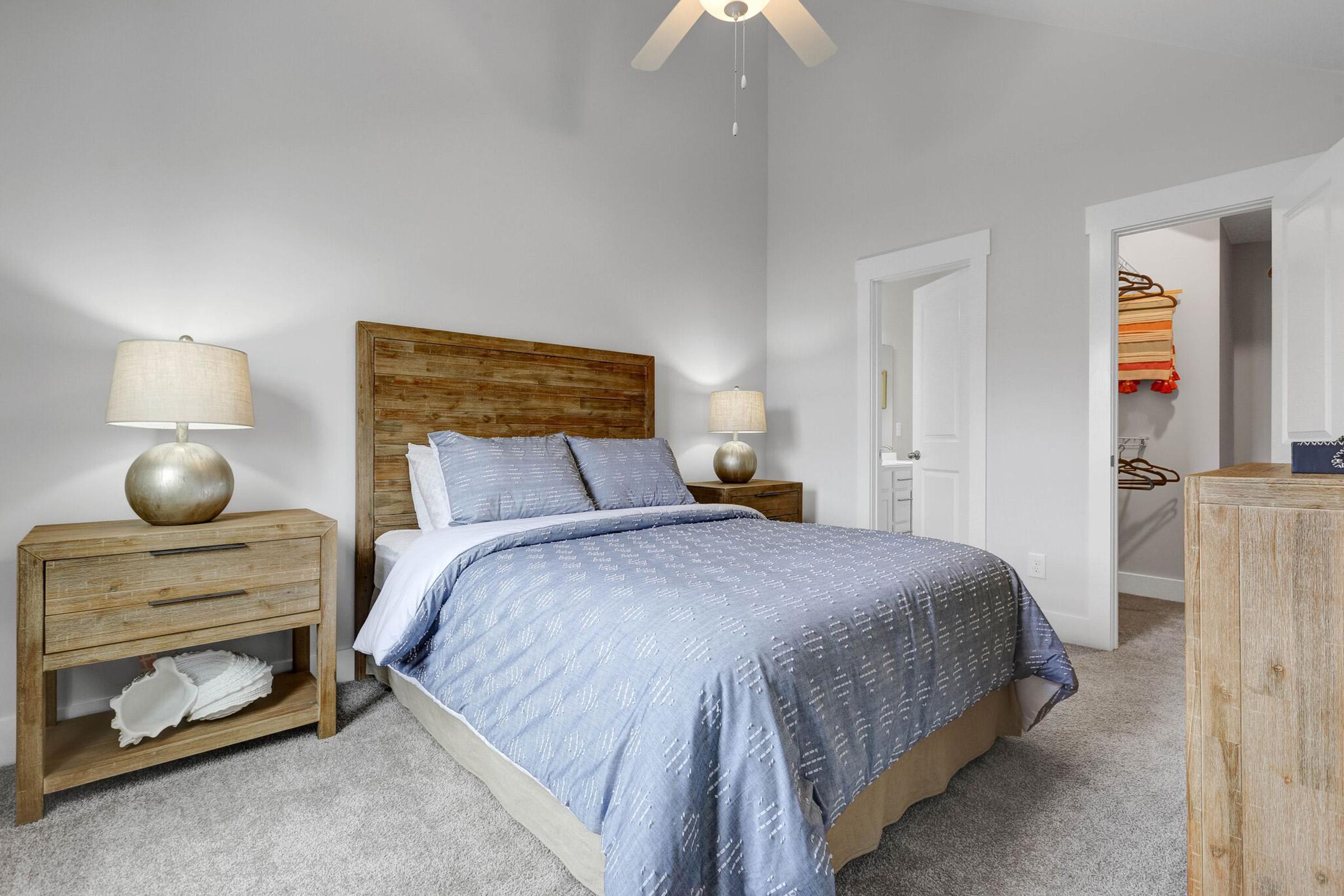 Plush carpeted flooring at The Townhomes at Beau Rivage in Wilmington, North Carolina.