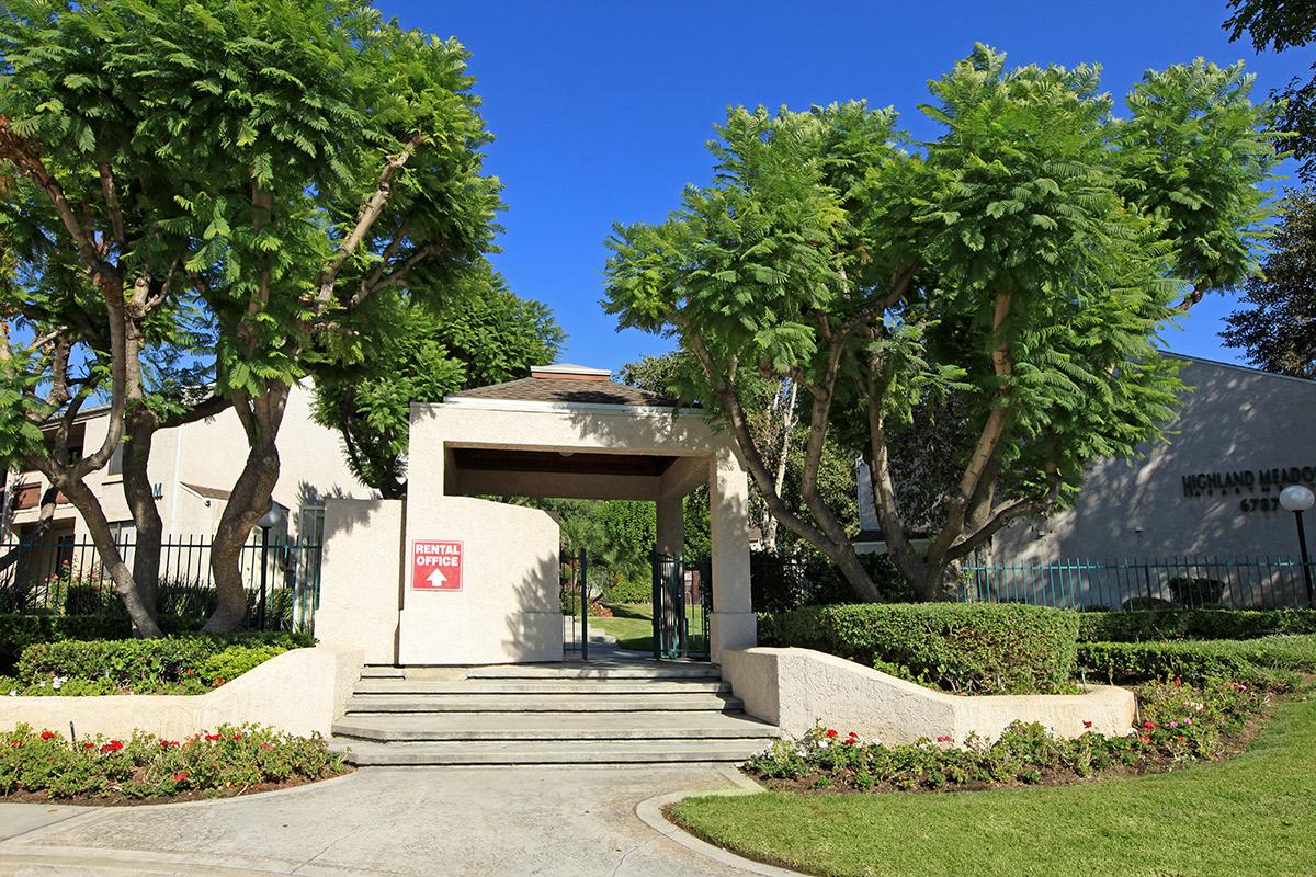 a tree in front of a house