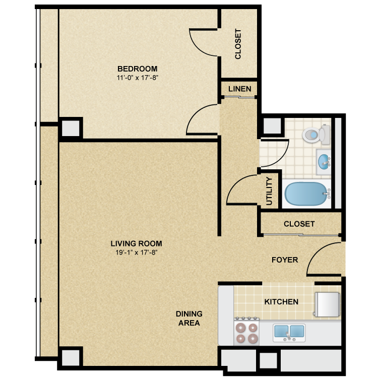Floor plan image of A1