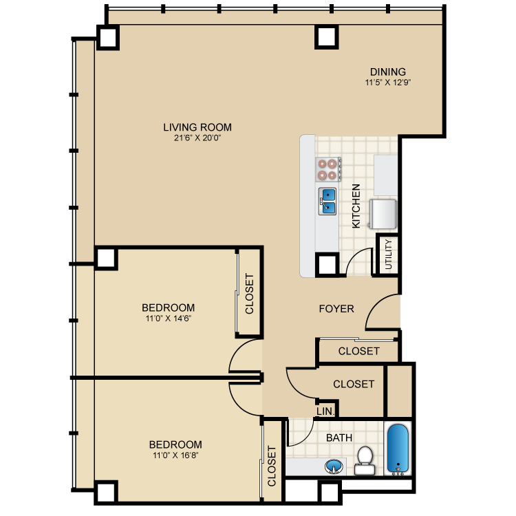Floor plan image of B2
