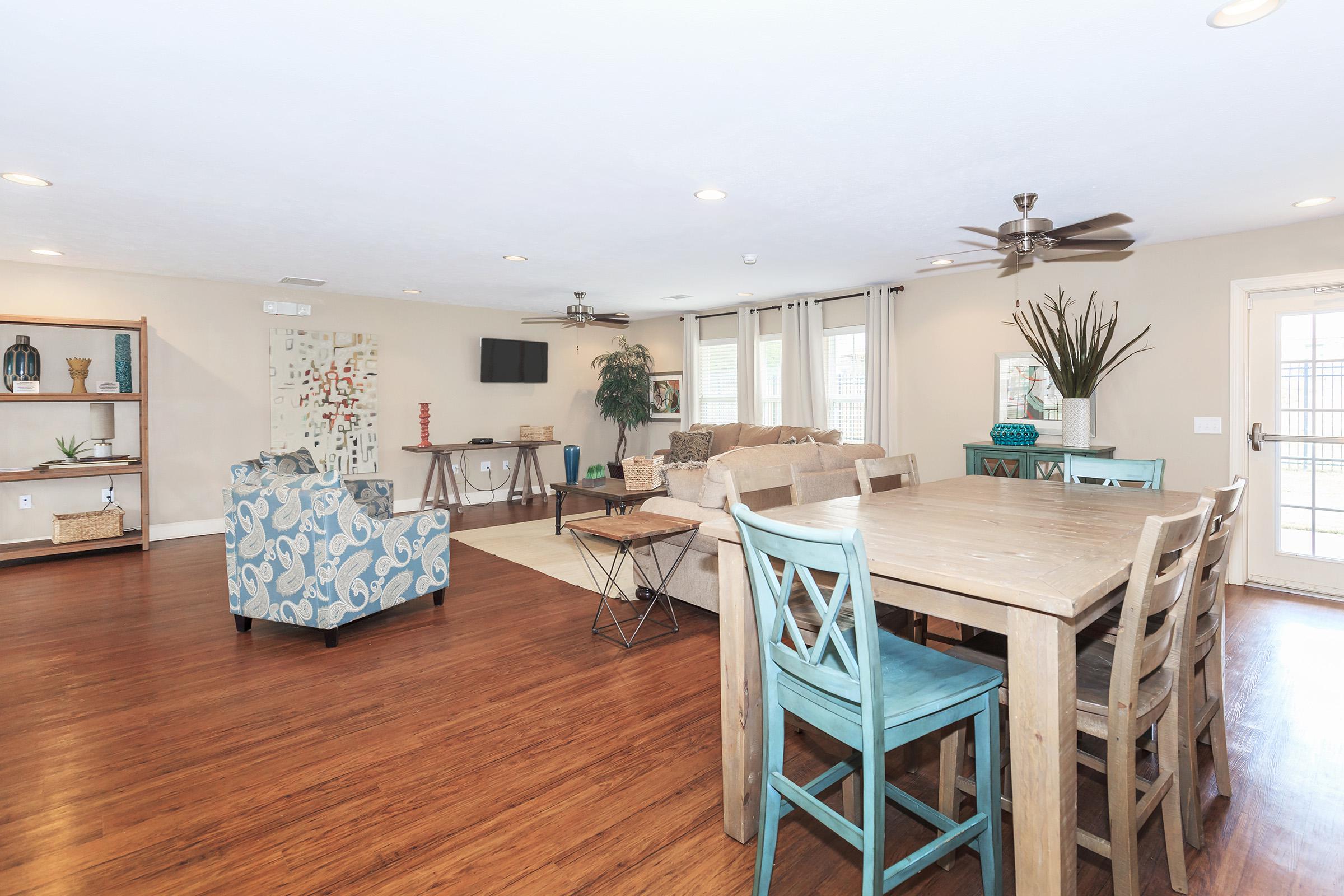 a room filled with furniture and a house