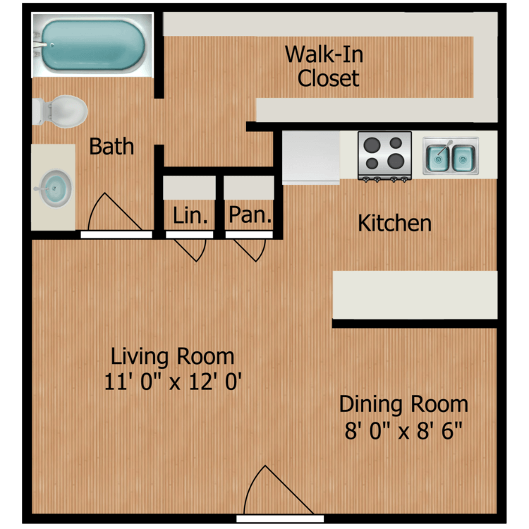 Floor plan image of E1