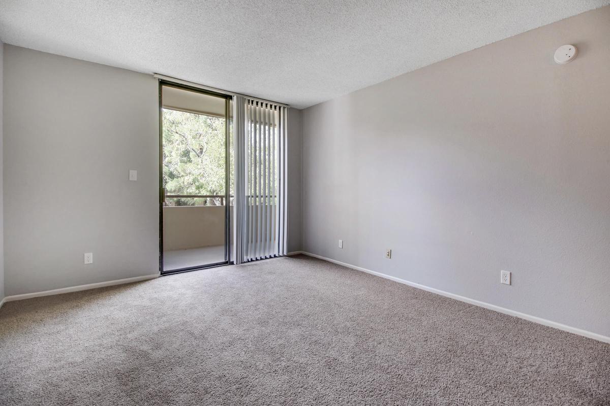 a double door in a room