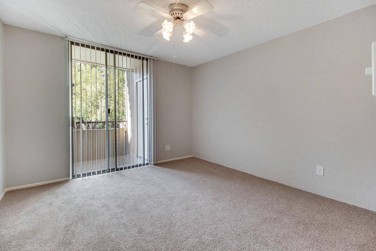 a double door in a room