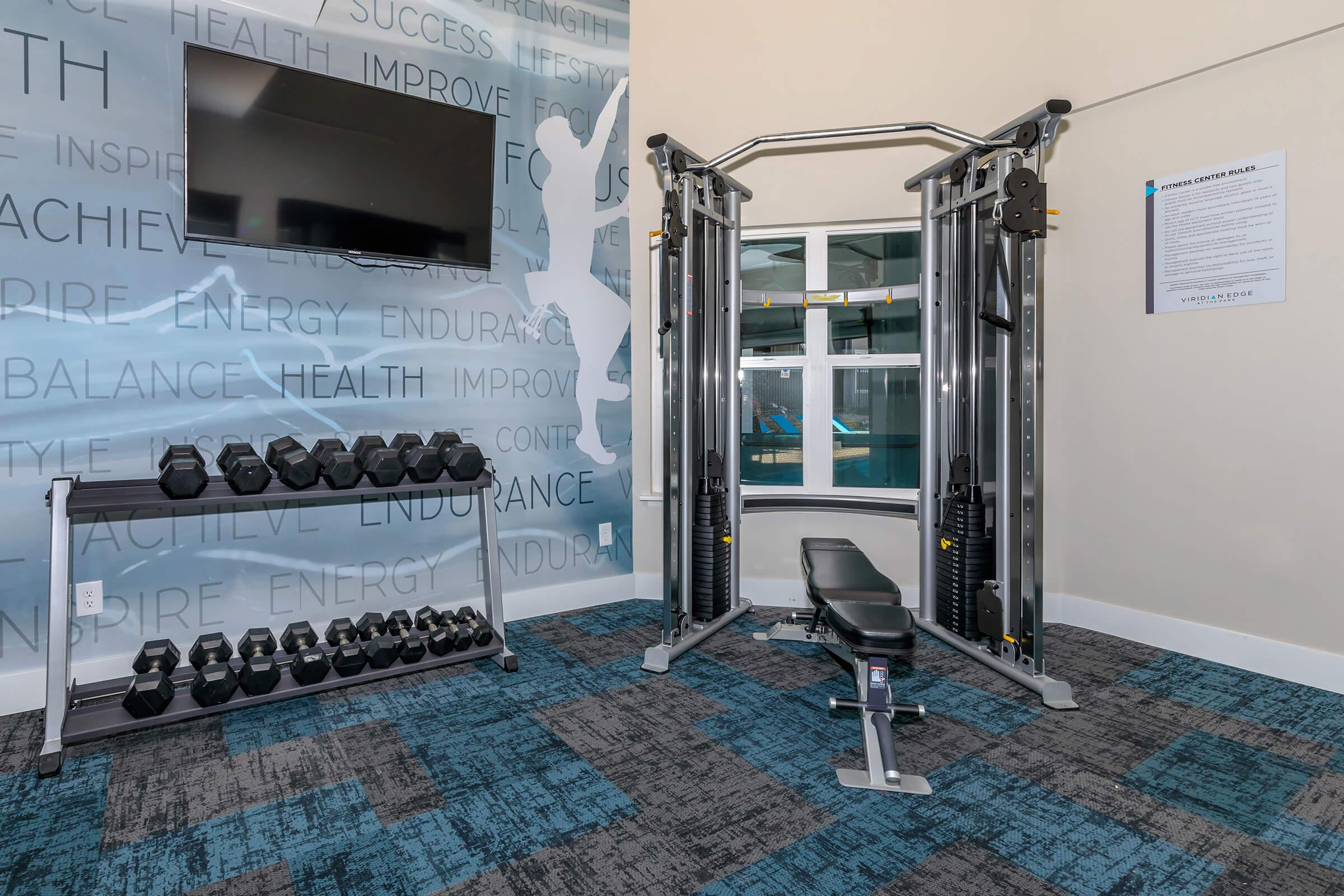 a display in a room