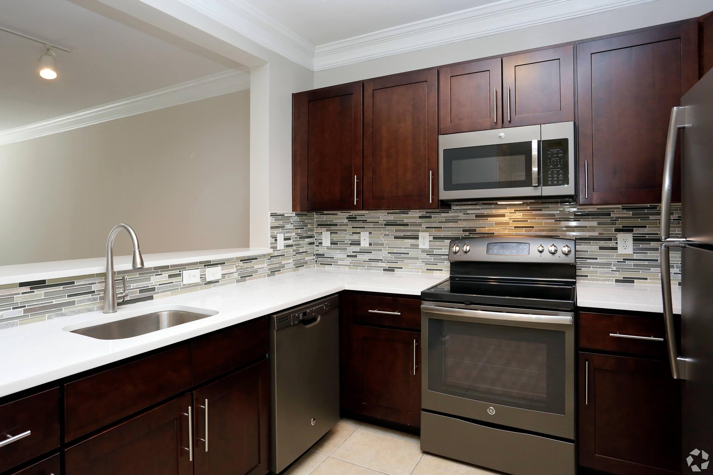 Kitchen at Emerson at Cherry Lane Apartments in Laurel, MD