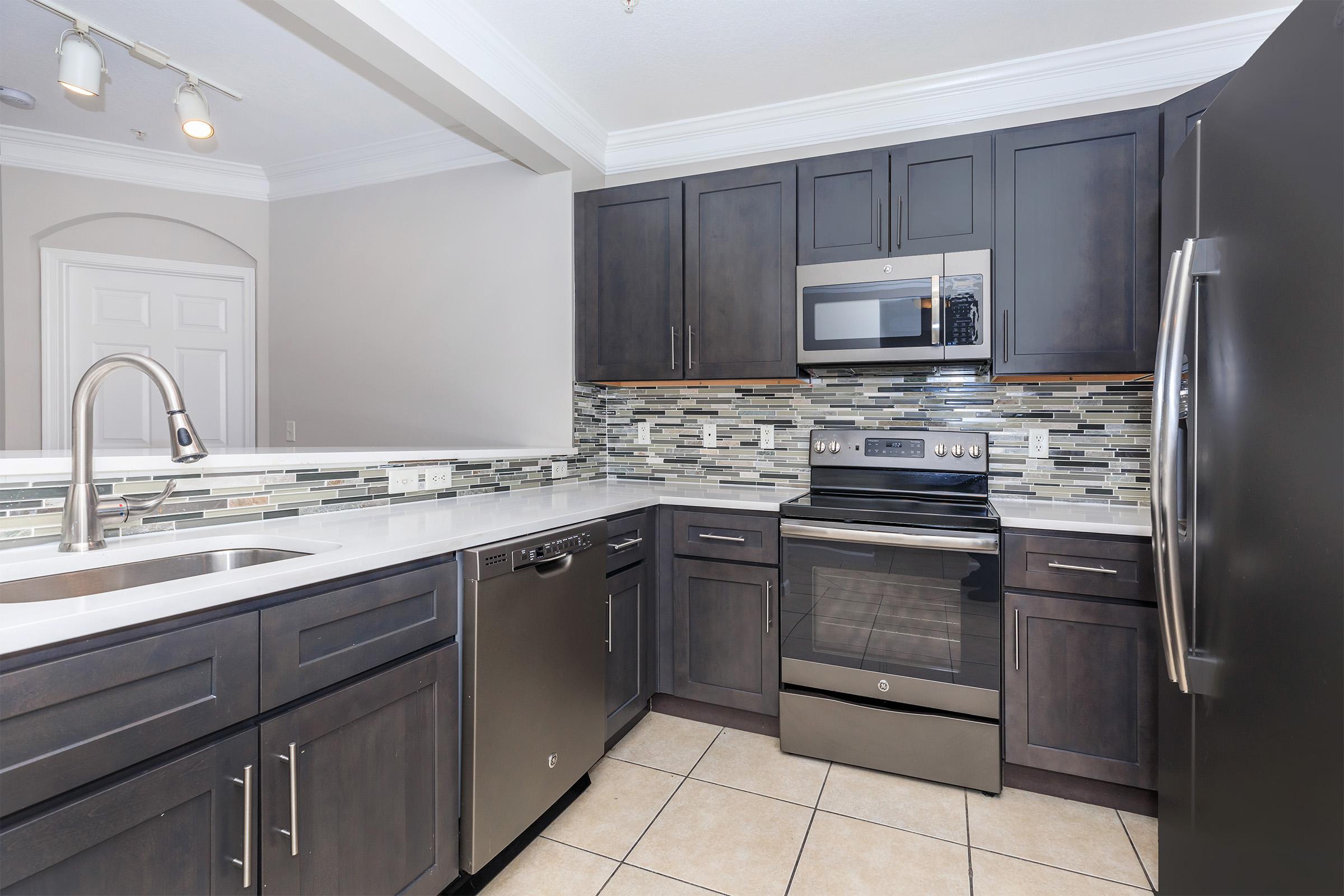 Kitchen at Emerson at Cherry Lane Apartments in Laurel, MD