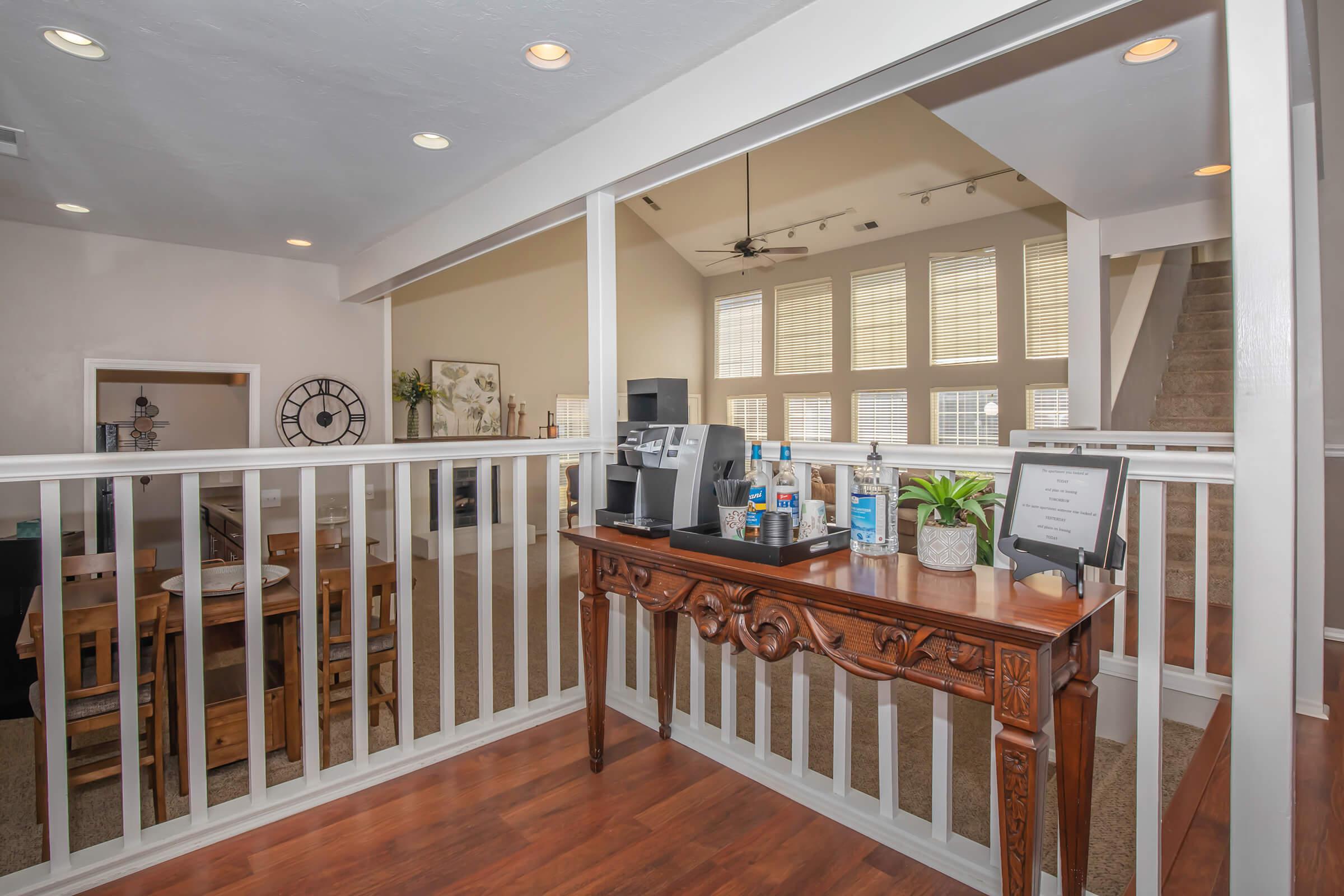 a dining room table