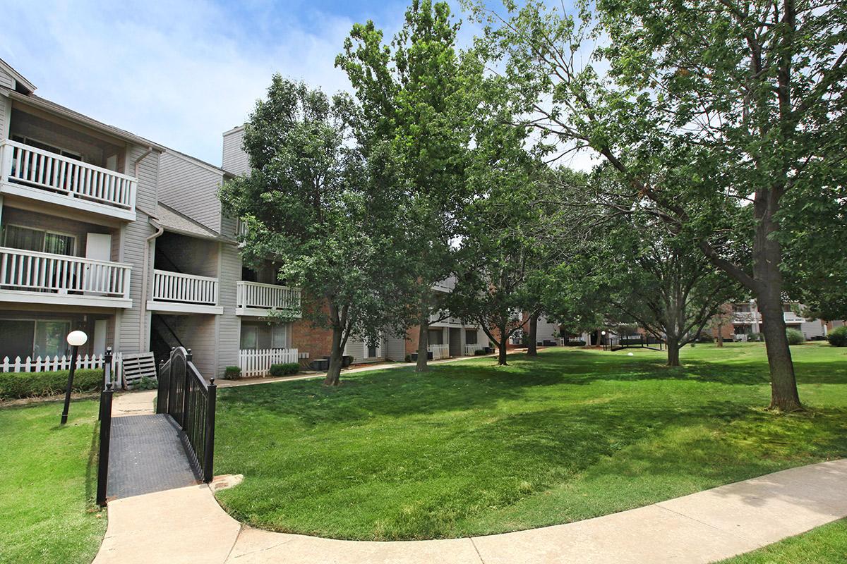 a large lawn in front of a building