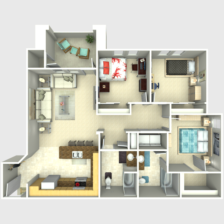 Floor plan image of 3 Bedroom
