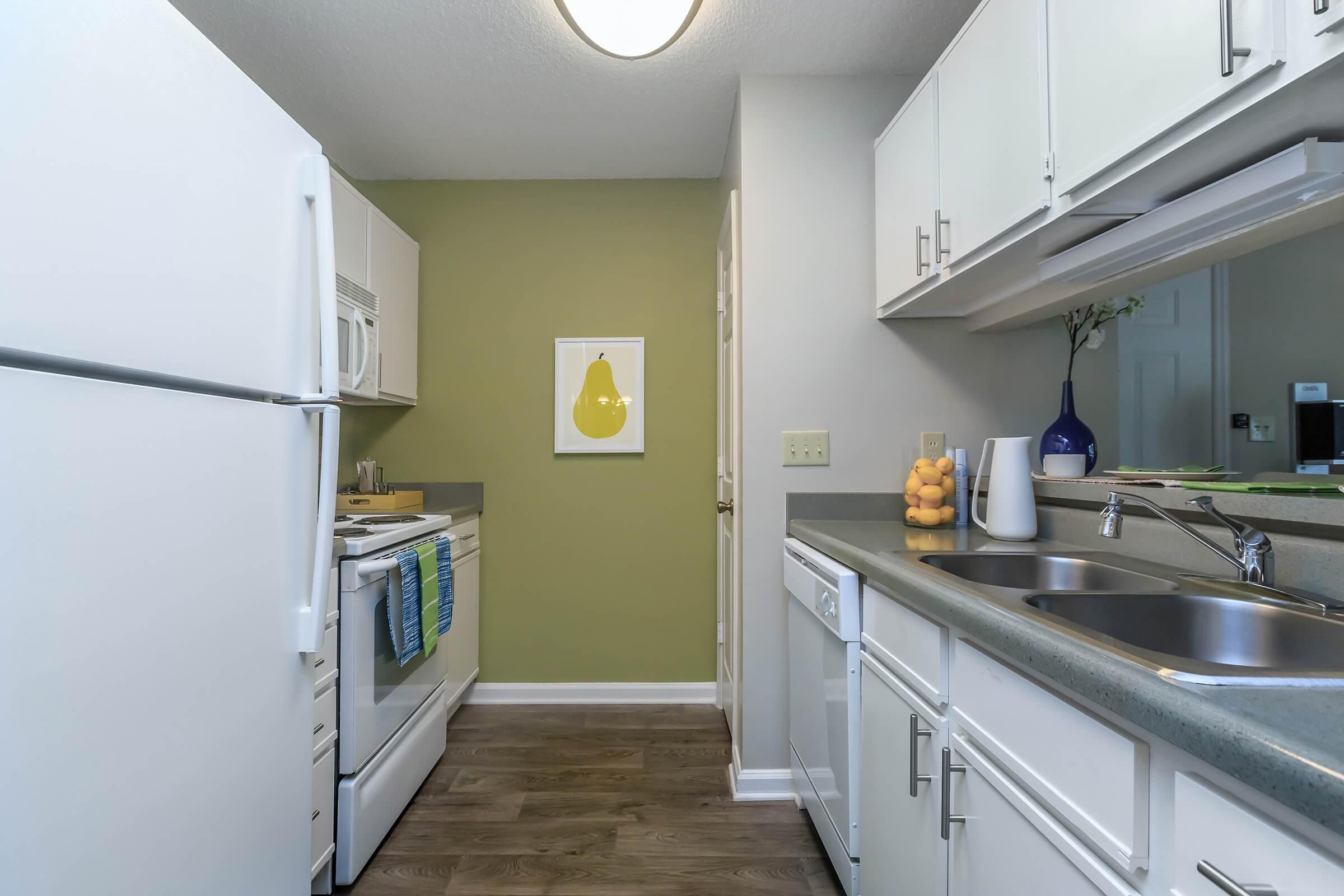 Fully-Equipped All Electric Kitchen + Ashley Oaks Apartments + San Antonio + Texas