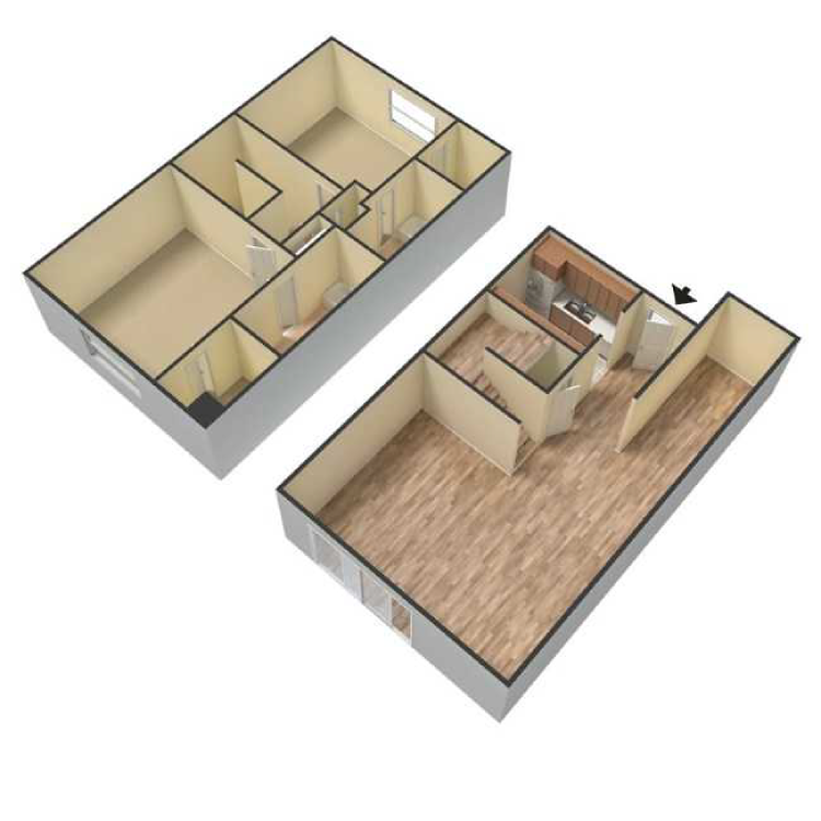 Floor plan image of 2x2 TH