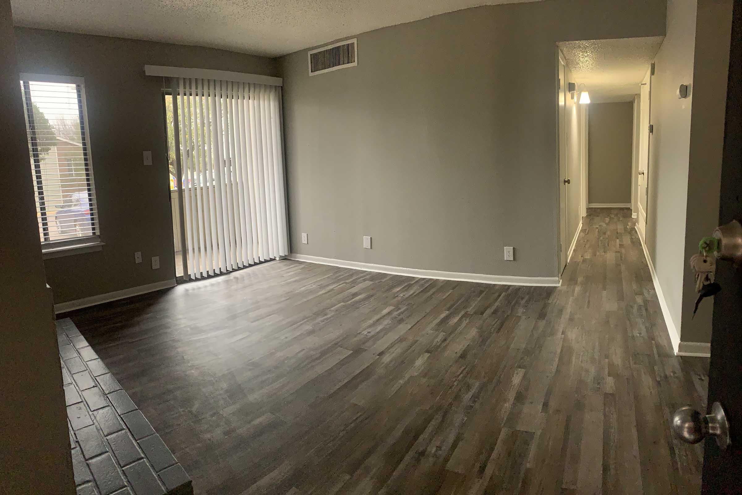 a room with a wooden floor