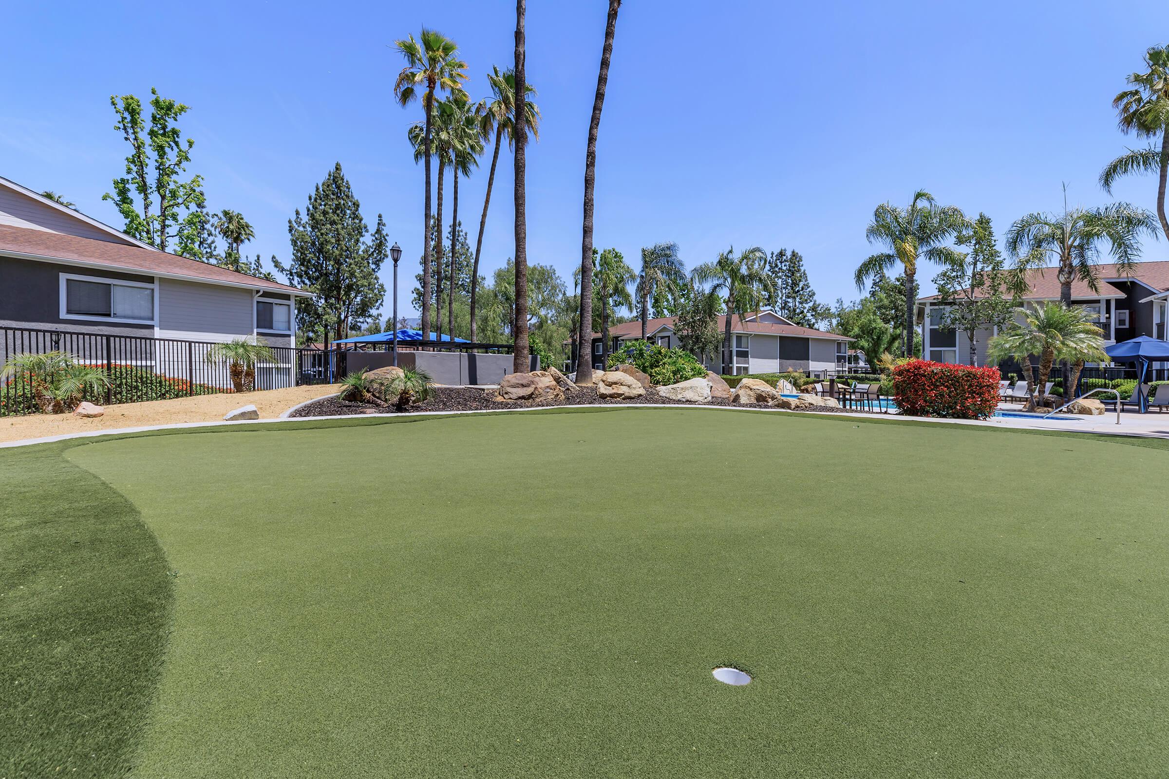 a large lawn in front of a house