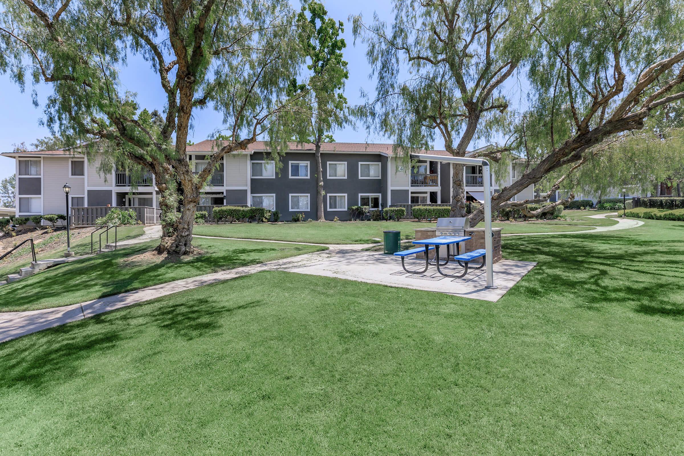 a large lawn in front of a house