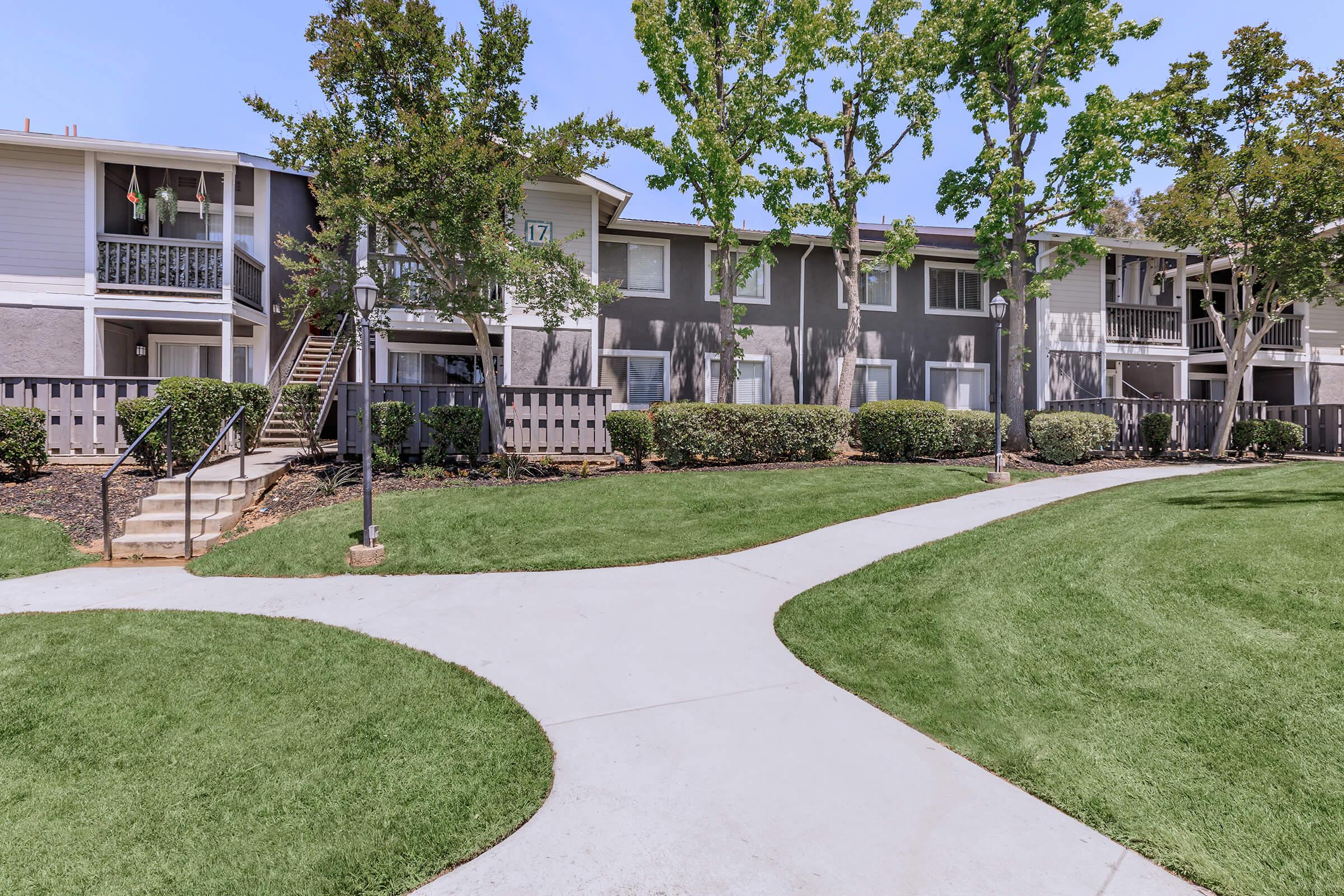 a large lawn in front of a house