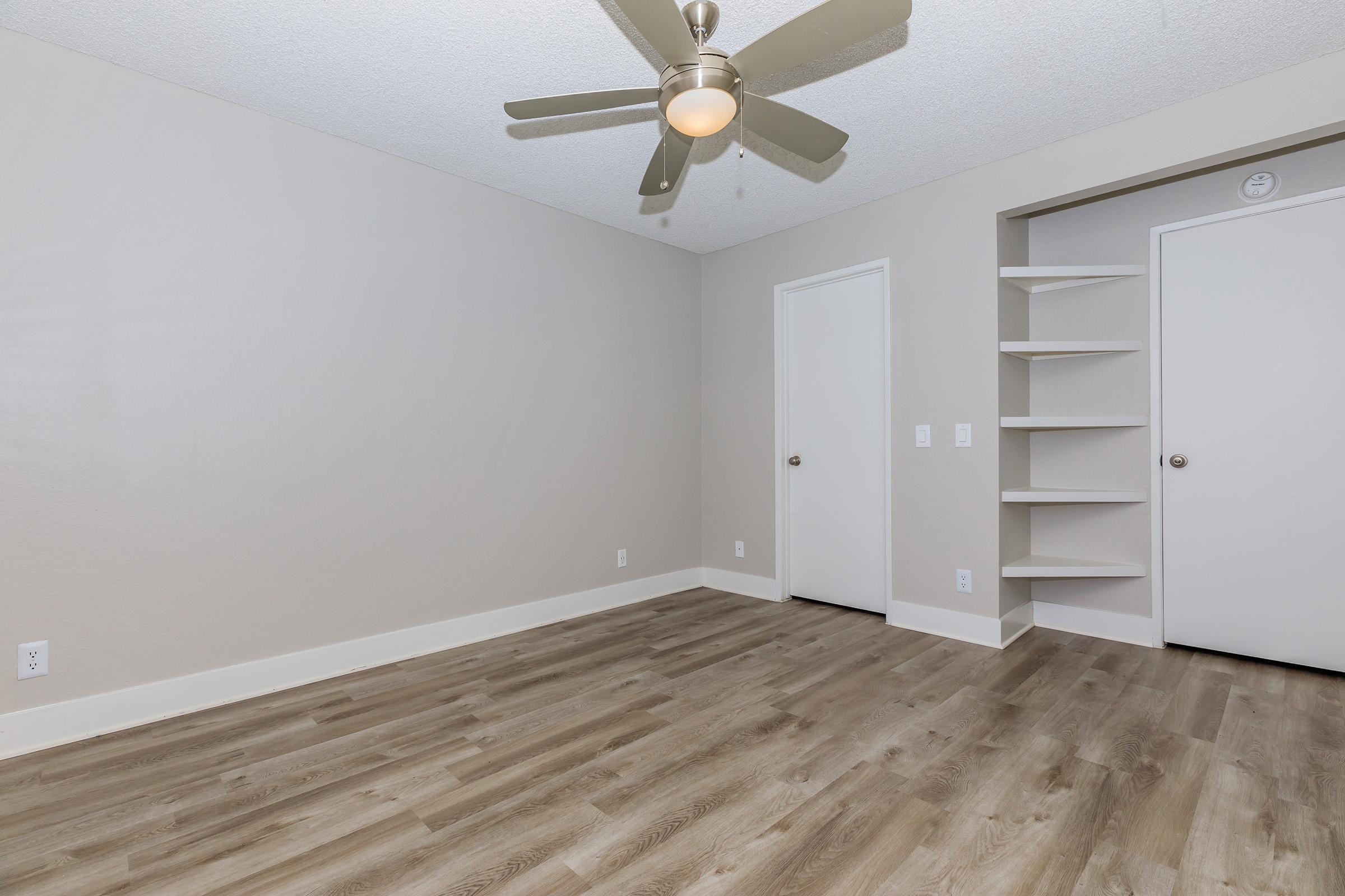 a room with a wooden floor