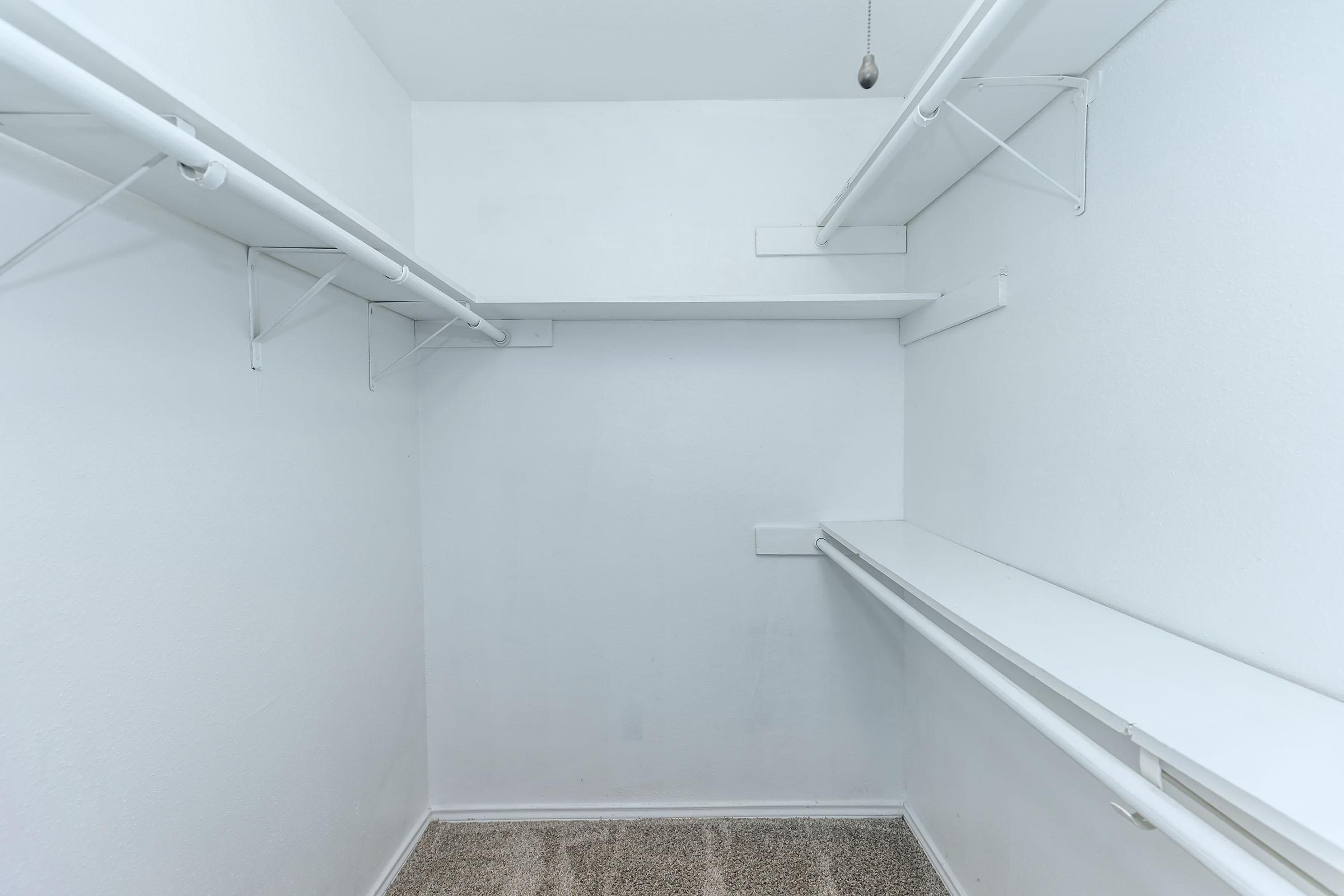 SPACIOUS WALK-IN CLOSET