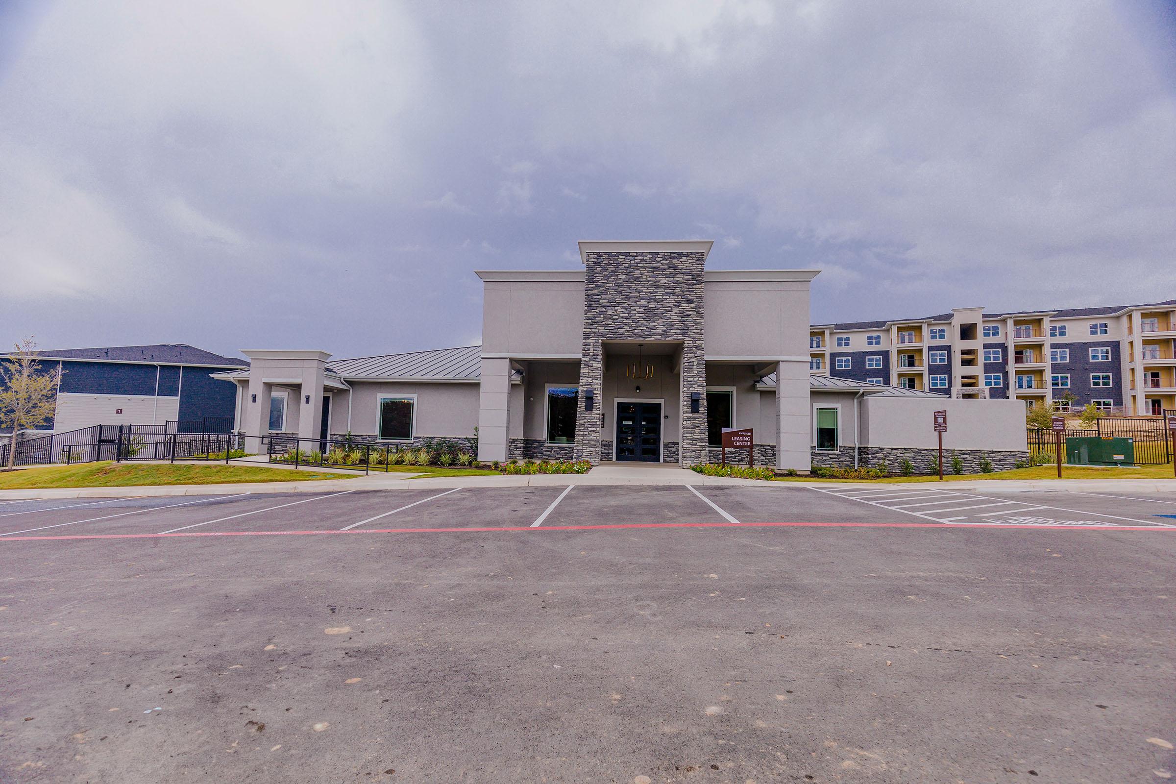 a large empty parking lot