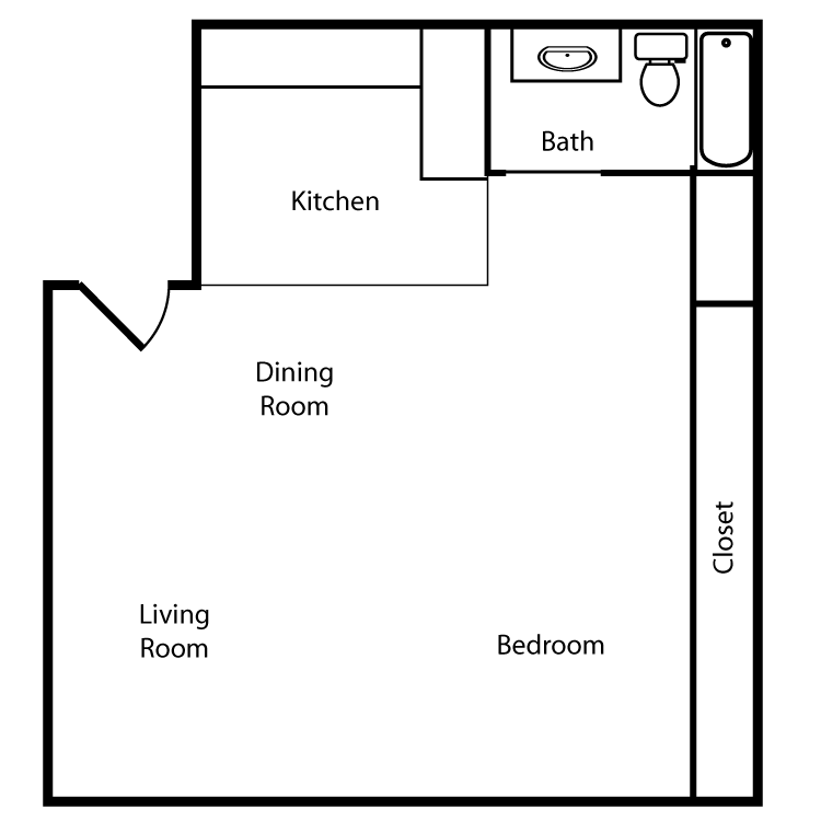 Floor plan image of Studio