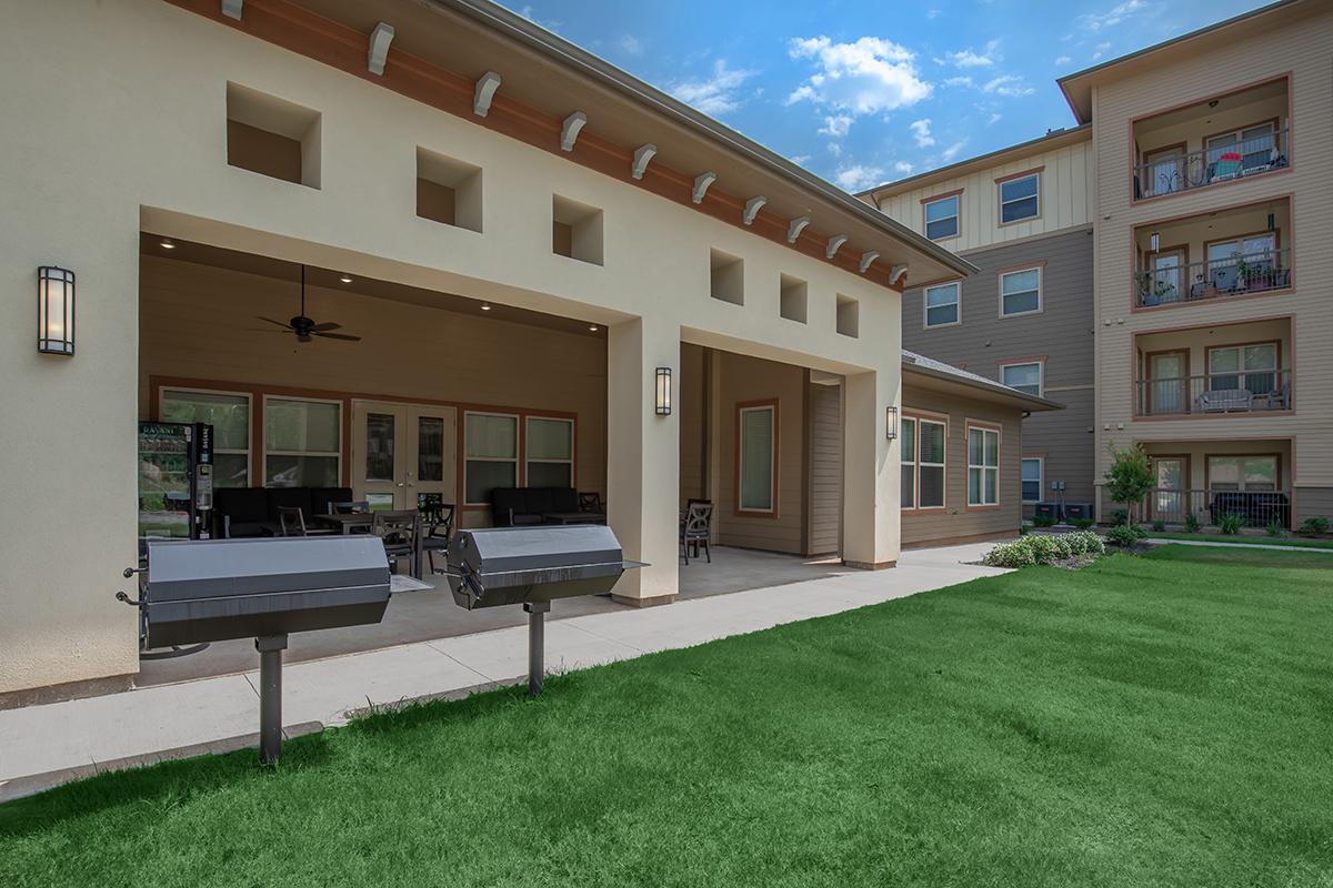 a large lawn in front of a building