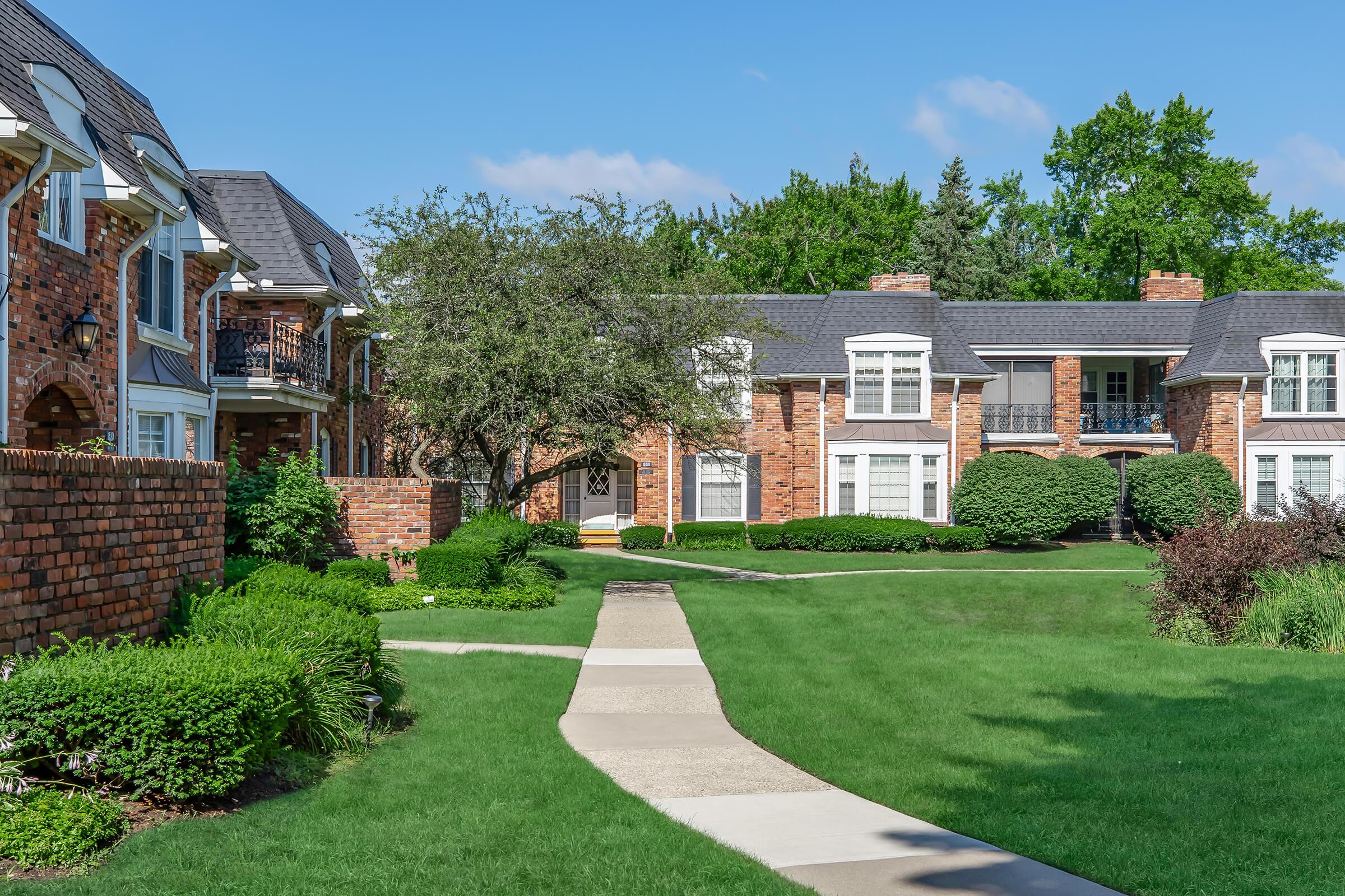 a large lawn in front of a house