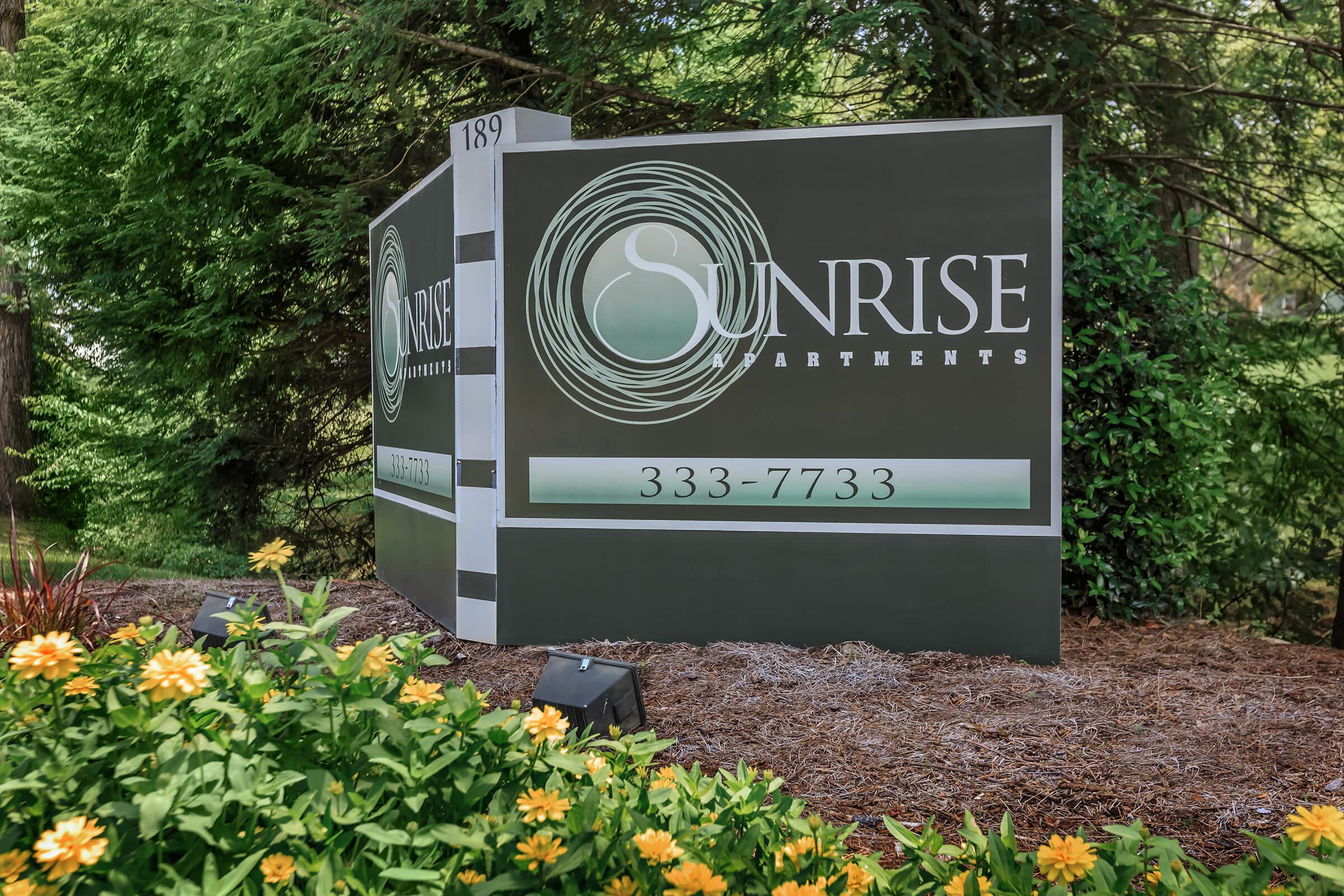 call Sunrise Apartments in Nashville, Tennessee your new home